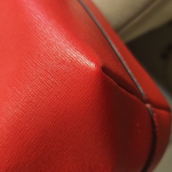 Fendi Monster Eyes Tote – Red Saffiano Leather With Fendi Charm - Picture 15 of 16